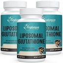 2400 MG Liposomal Glutathione Softgels, Max Absorption, Active Form L-Glutathione Ridotto (GSH), con Acido Ialuronico, Resveratrolo, Antiossidanti Master per Detox, Cervello, Immune System, 180 Softgels