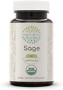 HerbEra Sage 60 capsule, 500 mg, USDA Organic Sage (Salvia officinalis) Dried Leaf (60 capsule)