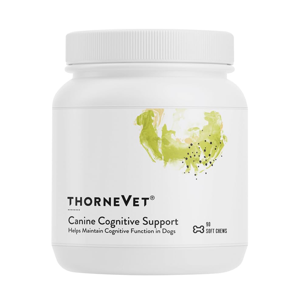 ThorneVet Canine supporto cognitivo Soft Chews per cani - Grande Tasting Salute Supplemento con B Vitamine e Antiossidanti per sostenere la salute del cervello del vostro cane senior - 90 Soft Chews