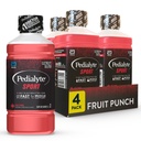 Pedialyte Sport Electrolyte Drink, Idratazione veloce con 5 elettroliti chiave per il supporto muscolare prima, durante, & dopo l'esercizio, Fruit Punch, 1 litro, Confezione da 4