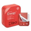 DISO - Energia - Strisce di caffeina rapidamente dissolvente con vitamine, aroma di fragole, vegano, senza zucchero, ad alto assorbimento, senza glutine, individualmente strappato, 30 strisce dissolvibili
