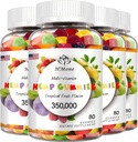 4 Pack Omega 3 6 9 Gummies Vegan Orso commestibile Candy, Non OGM, Basso zucchero
