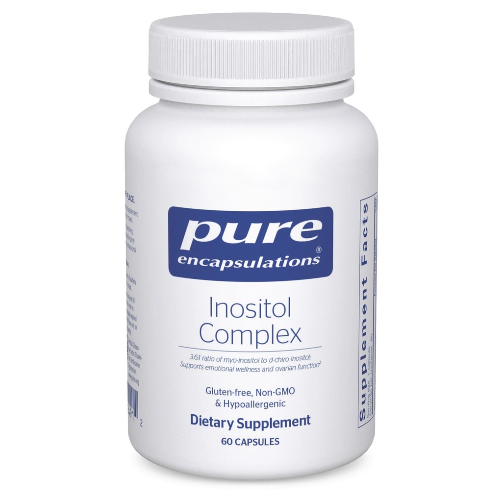 Pure Encapsulations Inositol Complex | Supplemento all'energia di sostegno, al metabolismo sano e alla funzione ovarica* | 60 capsule