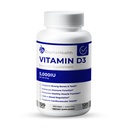 Vitamina D3 Alta potenza | 5000 IU per il supporto immunitario, Bone e cardiovascolare | Migliora la funzione mood e muscolo | 120 Softgels - 4 mesi di alimentazione