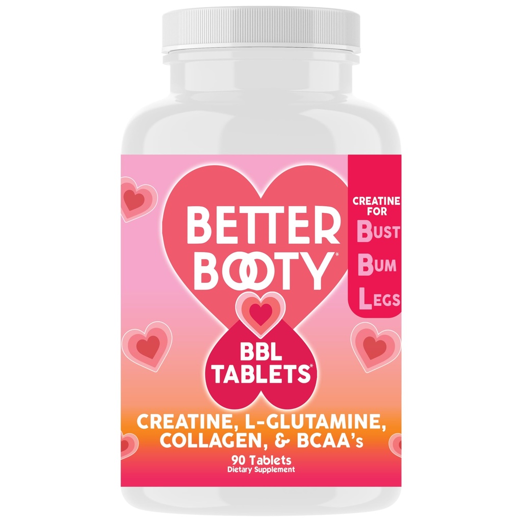 Migliore avvio BBL compresse - Creatina supplemento complesso per le donne con creatina monoidrato, L-Glutamina, collagene e BCAA (90ct)