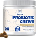 Probiotici per cani - Migliorare la pelle prurito, Orecchie, Equilibrio di lievito, Allergie, Immunità di salute, Salute del cane, Salute digestiva con prebiotici, Cani Probiotici, Ridurre diarrea, 90 Chews (Pork)