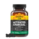 capsule di carbone attivate dal cocco di vita di campagna, 260mg – Supplemento naturale di carbone per il sollievo dal gas e dal gonfiore - Gluten-Free, 100 capsule vegane