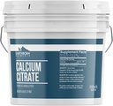 Elementi terrestri Citrato di calcio 1 gallone Bucket, Pure & Undiluted, Lab verificato (96 oncia)