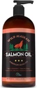 Wild Alaskan Salmon olio per cani, gatti e animali domestici – 100% naturale Omega-3 Fish Oil supplemento con DHA e EPA promuove Hip e Joint Function, pelle sana e cappotto (32 oz)
