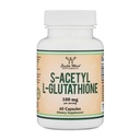 S-Acetyl L-Glutathione Capsule - 100mg, 60 Count (Acetilato Glutathione Antiossidante - Più assorbibile di Glutathione e Glutathione Liposomal, Non-GMO e Gluten Free) di Double Wood
