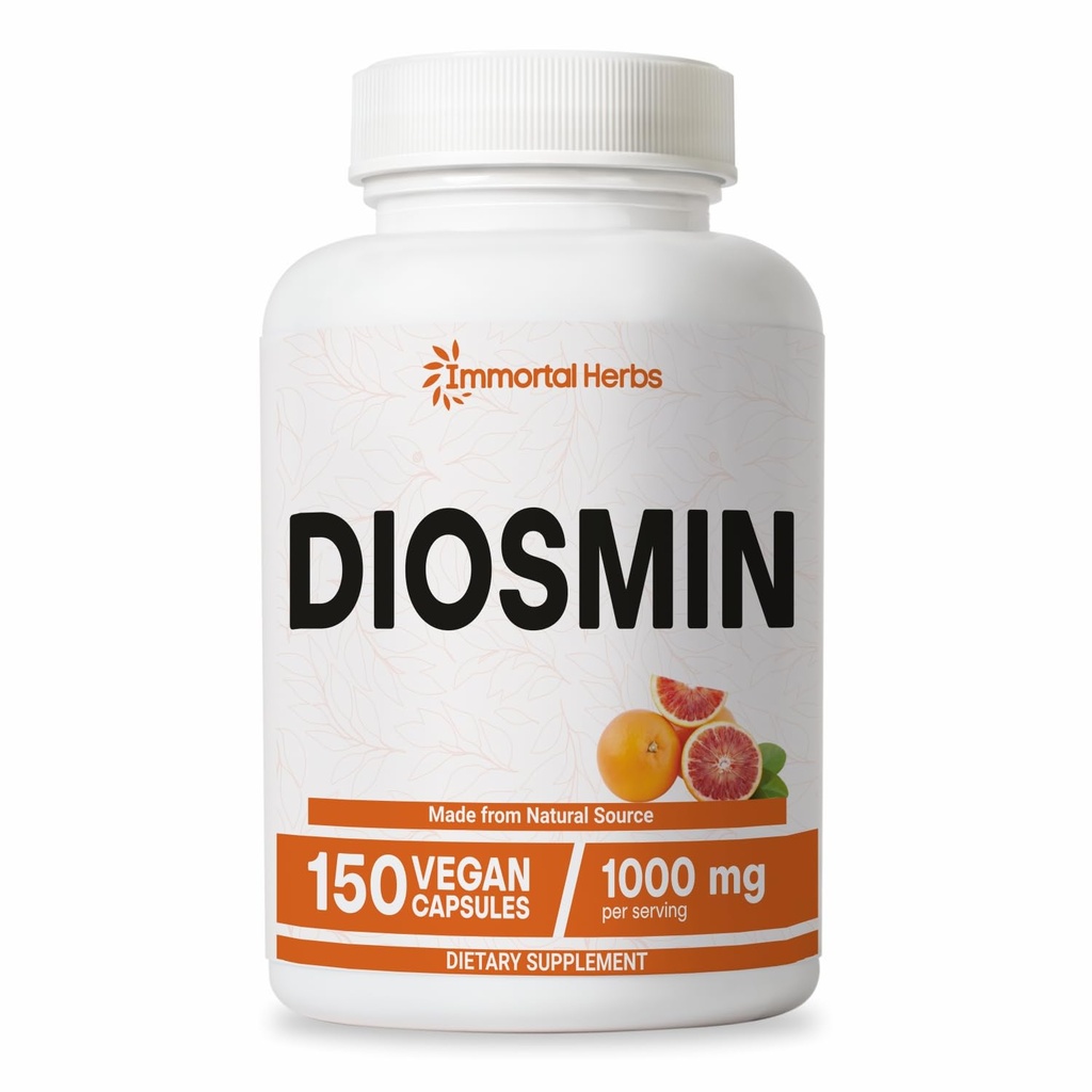 Formula complessa di Diosmin puro, 150 capsule, Citrus Bioflavonoidi Estratto ricco di frutta, 100% Vegetariano, Non OGM & Gluten Integratore di Diosmin