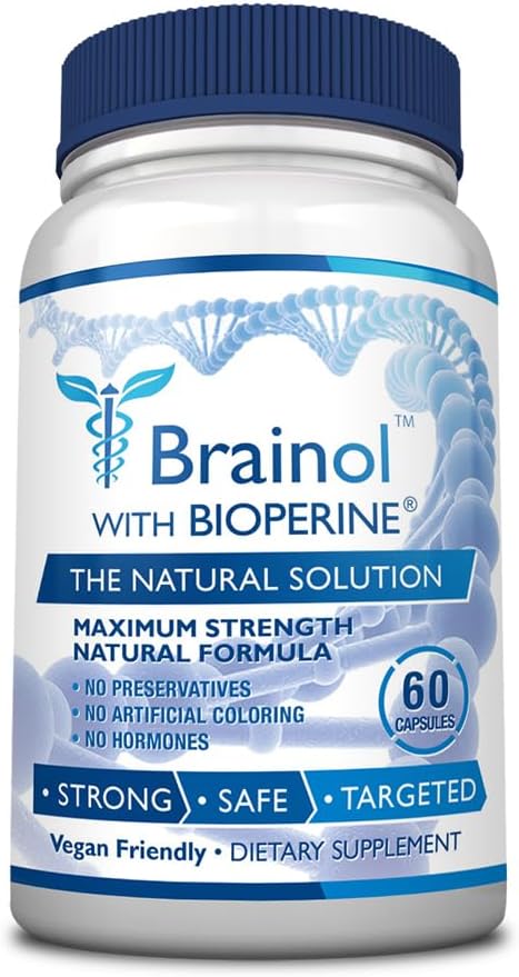Fungavir Brainol - Integratore mirato di sostegno del cervello - Vitamine B, Magnesio, Aminoacidi, Peggio di San Giovanni, Phosphatidylserine, Ginkgo Biloba - Vegan-Friendly - 60 capsule - 1 mese di fornitura