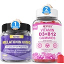 NEVISS Melatonina, Vitamina D3 + Vitamina B12 Gummies