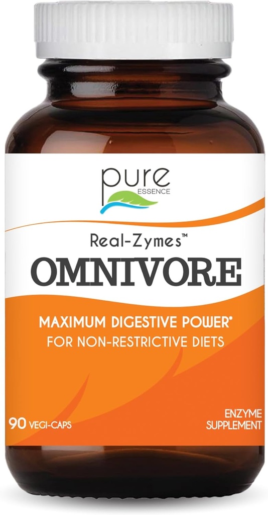 Integratore di enzimi digestivi OMNIVORE con Probiotici per una migliore digestione - Supporto naturale per il sollievo di Bloating, Gas, Belching, Diarrea, Costipazione, IBS, ecc - 90 Caps
