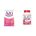 AZO Dual Protection | Supporto urinario + vaginale* | Prebiotic Plus clinicamente provato Probiotico femminile | inizia a lavorare entro 24 ore | Non OGM | 30 Conte & Cranberry Urinary Tract Health Supplement