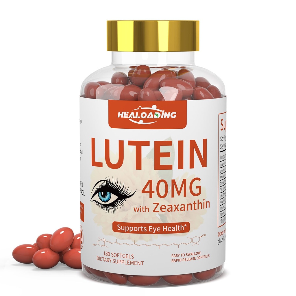 Lutein e Zeaxanthin Supplemento Softgels: Vitamine e Integratori Occhiali con Vitamine C, E, Omega 3, Lutein & Zeaxanthin per migliorare la visione e alleviare la fame degli occhi