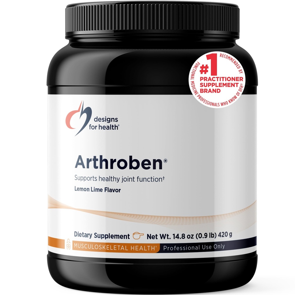 Progetti per salute Arthroben Lime Lime Flavor - Collagen Peptides Polvere + Botanical per aiutare Supporto Giunti sani - Peptidi Bere Mix, Non OGM (30 Serve / 420g)