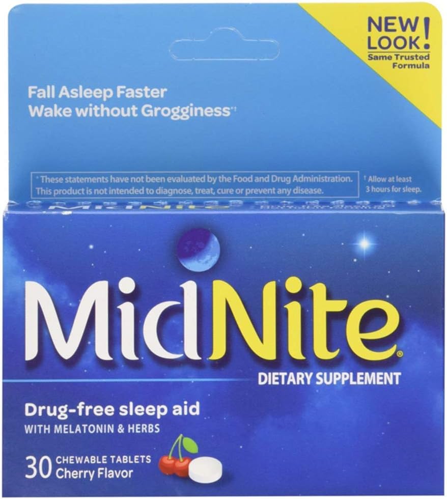 Supplemento di sonno naturale MidNite, 30 Contenitore