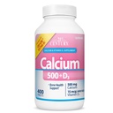 21st Century Vitamins Calcium 500 Plus Extra D Caplets, 400 Conte