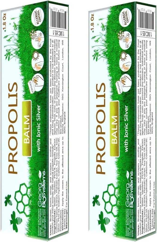 Set di 2 Propolis Balm con Ionic Silver 30g/1 Oz