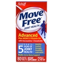 Move Free Glucosamine and Chondroitin Plus MSM & D3 Advanced Joint Health Supplement Tablets, (80 Count in A Box), Supporta mobilità, comfort, resistenza, flessibilità e lubrificazione* (Pack of 3)
