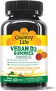 COUNTRY LIFE Vegan D3 Gummies, 60 Conte