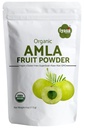 Polvere di frutta di Amla organica, polvere di berretto di Amalaki, confezione di prova di 4 ounce/112 gm, USDA Organic, Superfood crudo per pelle e capelli, sacchetto recuperabile di 4 oz
