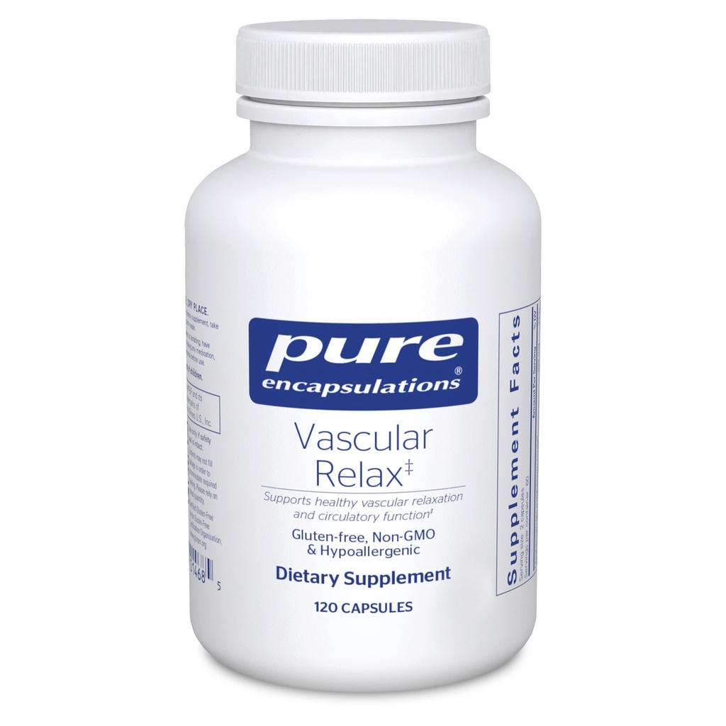 Pure Encapsulations Vascular Relax | Combinazione anallergica per il rilassamento vascolare sano e la salute circolatoria complessiva | 120 capsule
