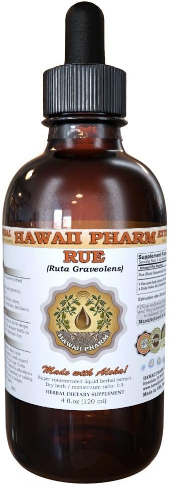 HawaiiPharm Rue (Ruta graveolens) Estratto di liquido, tintura, Integratore di erbe, Made in USA, 2 fl.oz