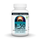 Fonte Naturals B-50 Complex - Supporta la produzione di energia* - 50 mg - 100 compresse