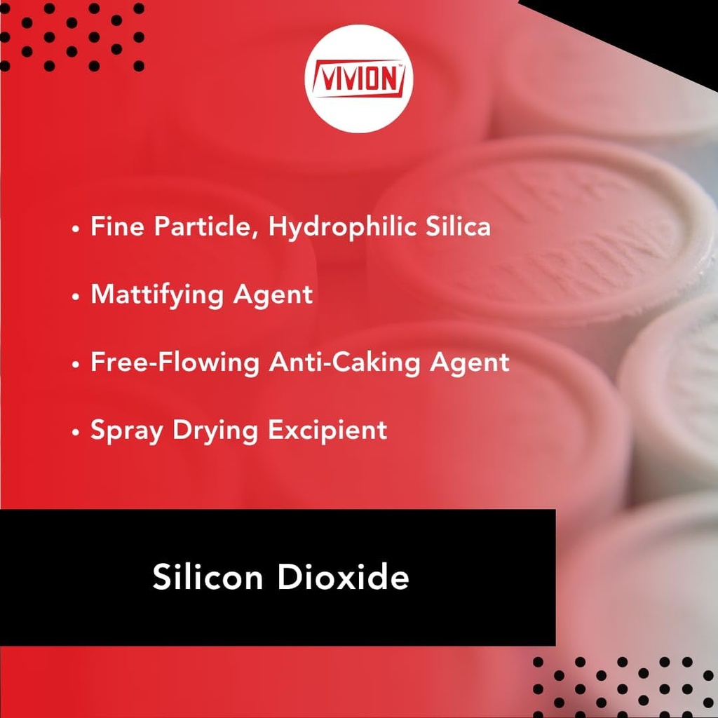 Polvere di biossido di silicio - Bulk 25 lb - Sipernat 22S Grado farmaceutico Milled Silica precipitata - Moisture-Absorbing agente di flusso anticaking - Spray Drying Excipient