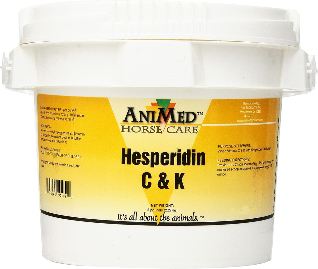 Vitamina AniMed C e K con supplemento Hesperidin per cavalli, 5-polvere