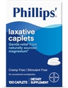 Capelli lassativi di Phillips, con naturale fonte Magnesio supplemento per il sollievo gentile di costipazione occasionale, Cramp e Stimolant Lassativi liberi, 100 Capelli
