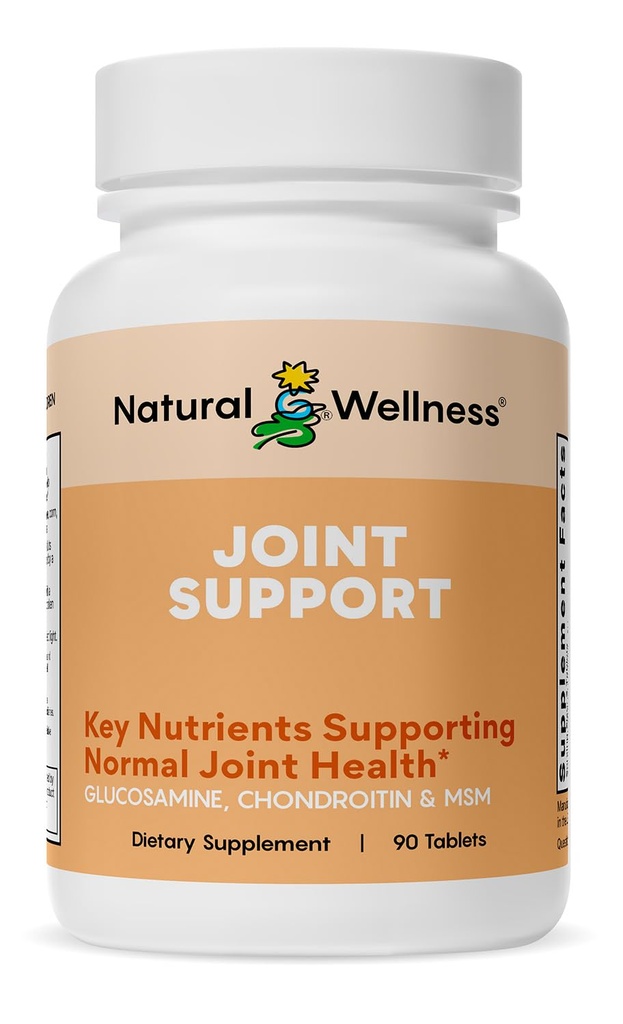 Natural Wellness Glucosamine Chondroitin con MSM e supplemento currico – Supporta la salute comune, la mobilità e la resistenza alla cartilagine – Glucosamine MSM Tablet per la flessibilità – 90 Conte