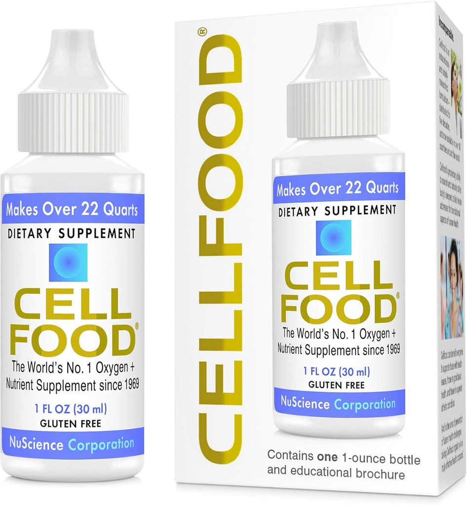 Ossigeno di Cellfood Boost - 1 fl oz, 2 Pack - Supplemento di ossigeno liquido - Gluten Free, Cert. Kosher