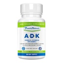 Power By Naturals ADK Vitamin Supplement - High Potency Blend of VIT A D3 K2 Vitamin 5000 iu - Support Bone, Heart & Immune Health - 60 capsule (2 mesi di alimentazione)