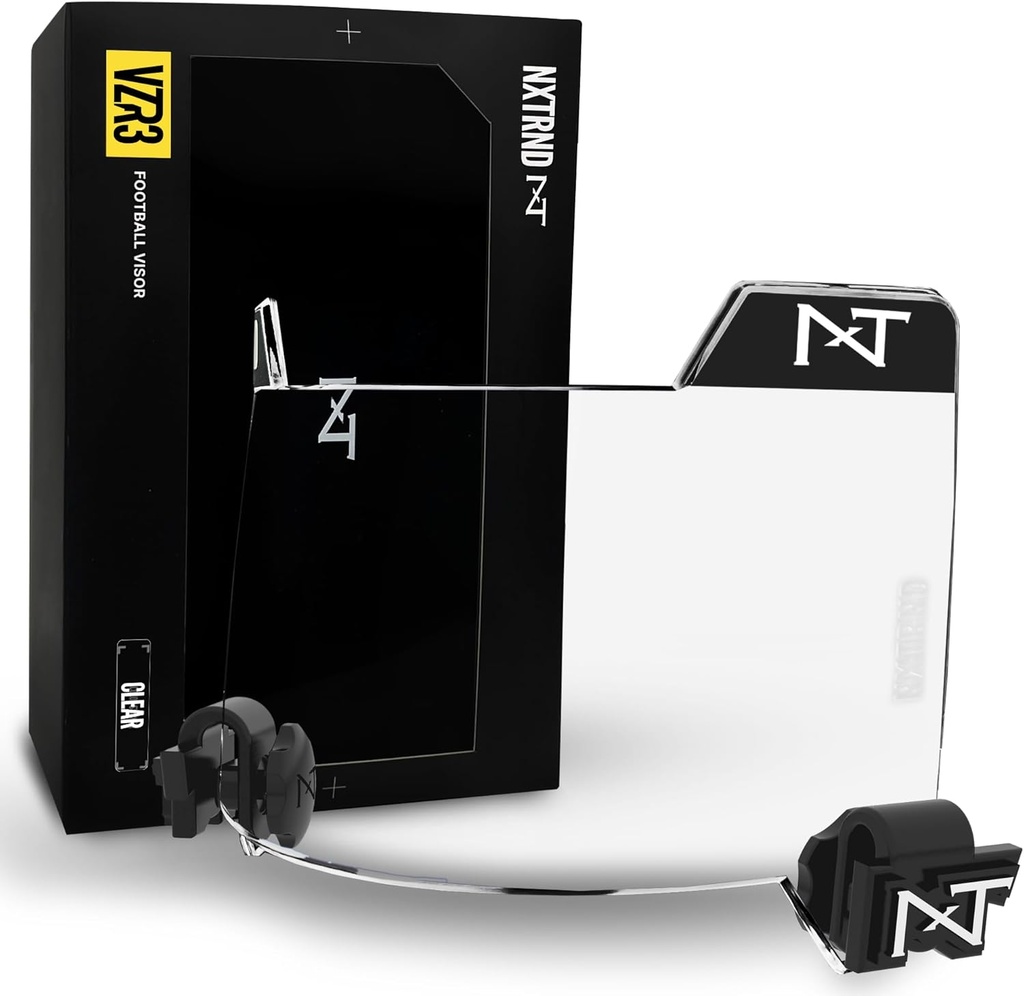 Nxtrnd VZR3 Visor, Curved Lens Technology, misura adulti e giovani caschi da calcio