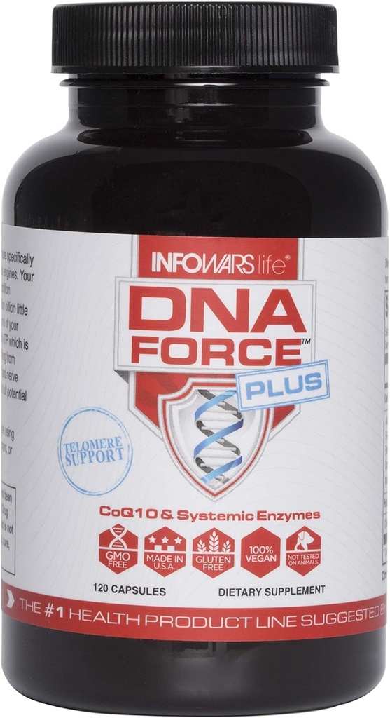 Infowars Life DNA Force Plus (120 capsule) – Energy Optimizer con CoQ10 & BioPQ