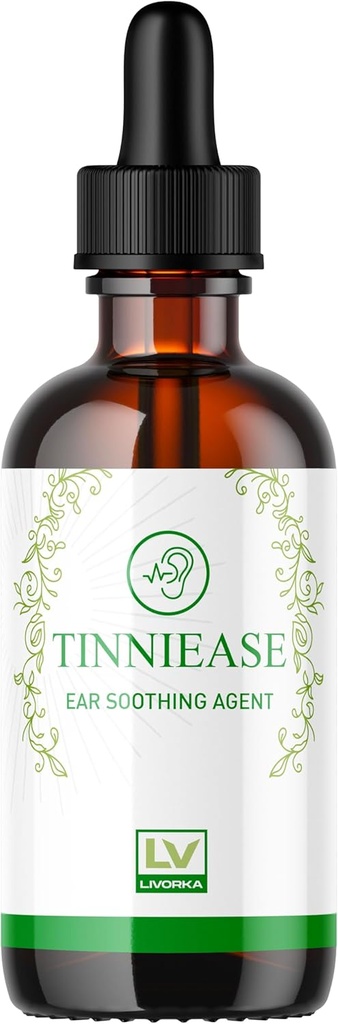 LIVORKA Tinniease Drops, Tinniease Drops for Hearing Support, Tinni Ease Drops, Tinniease Ear Drops, 1 bottiglia per 30 giorni