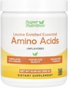 SuperNutrition Leucina Aminoacidi essenziali arricchiti con L-Leucina, L-Lysine, L-Threonine e L-Isoleucina, Unflavored, 10.58 oz (300 g)