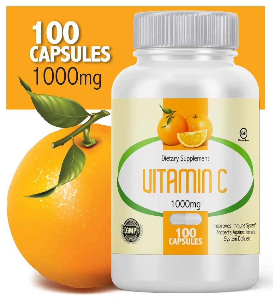 Vitamina C 1000mg 100 capsule (2 bottiglie)