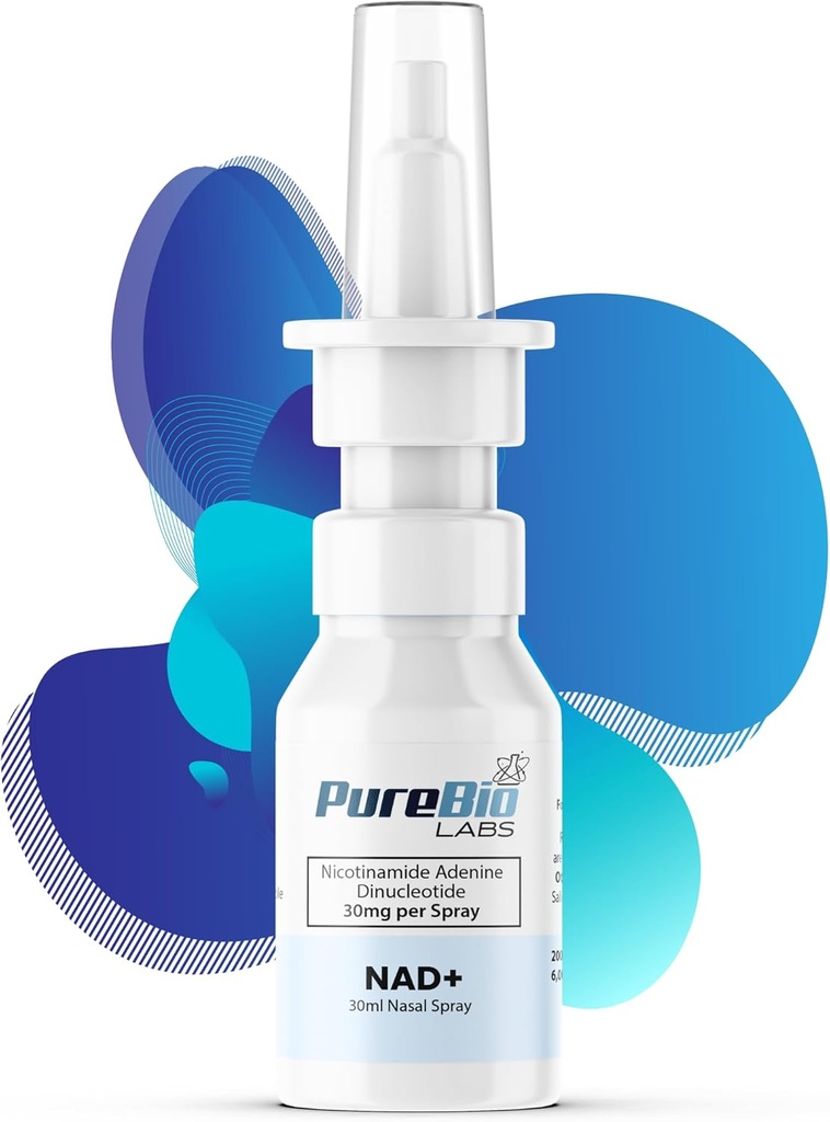 NAD+ spray nasale - 30mg per Spray, 30ml Totale, 200 Spray – Energia cellulare & Metabolismo (1 Bottiglia)