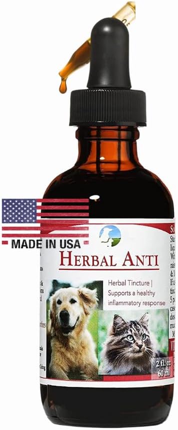 Vitality Science Herbal Anti per gatti e cani | Plant Based | GI Tract + Colon Health Supplement (0.5 oz)
