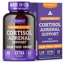 Dr. Matthew Cortisol Riduttore Supplemento per le donne. Supporto surrenale con Ashwagandha, Rhodiola & Ginseng – Un Cocktail Detox per Bassa Cortisol & Aid Rilassamento, Calma e sonno riposante