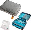 Smooth Trip Medicine Storage Bag e Farmaco bottiglia organizzatore - Slash-Resistant Medical Travel Bag con Food Grade Pouches Pill riutilizzabili - Slim Design si adatta in Carry-ons, Totes e Zaini
