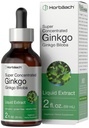 Horbäach Ginkgo Biloba estratto liquido 2 fl oz | Integratore di erbe senza alcool | Vegetariano, Non OGM, Gluten Free