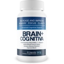 Brain+ Cognitiva - Supporto cognitivo avanzato - Aumentare e migliorare la memoria, Boost Focus mentale e Supporto Clarity mentale - Capsule Alpha-GPC per il supporto cerebrale e Boost Opti Nootropic