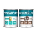 Designer Wellness, Designer Lite, Low Calorie Natural Protein, Prebiotic Fiber, Key Vitamins & Minerals, Vanilla Cupcake e Chocolate Cookies & Cream Bundle