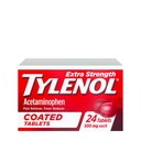 Tylenol Riduttore di dolore ad alta resistenza & Fever, Compresse arrotondate, 500 mg di acetaminofene Pillole di sollievo per mal di testa, Toothache & Minor Arthritis Dolore, 24 ct