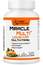 MiracleMulti Liquid Multivitamin Capsule per Uomo e Donne - Integratore completo di Vitamina e Minerali Alimentari Con CoQ10, B12, 42 Superfood Enzyme - 120 Softgels